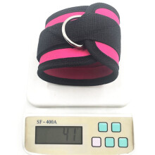2X Adjustable D- Ankle Strap Buckle Body Building Resistance Band Gym Multi Thigh Leg Ankle Cuffs Power Rose Red