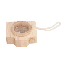 Kids Prism Lens Toy with Bee Eye Vision, Wooden Camera Design, Cute Educational Gift (Wood Color)