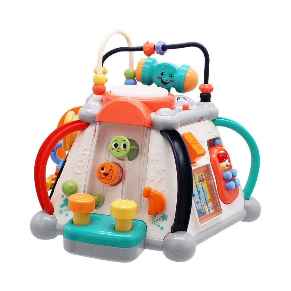 Toddler Activity Cube 15in1 Baby Learning Toy with Lights Sounds Educational Games for 18 Months+