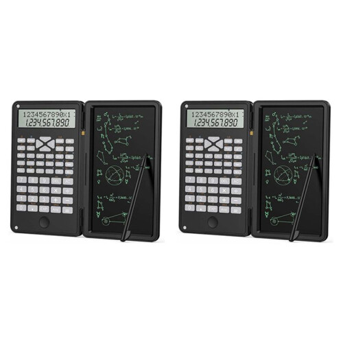 2X Calculator, Scientific Calculators 12-Digit Calculator Writing Tablet, Foldable Financial Calculator 1