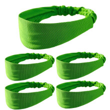 Fascia Sportiva Verde, Assorbente del Sudore e Traspirante, Fascia per Fitness da Corsa Primaverile Ed Estiva per Uomo e Donna
