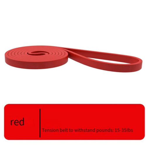 Fitness Elastic Band Pull- Resistance Band Strength Training Elastic Rope Yoga Stretch Auxiliary Pull Band Red 2