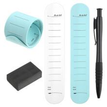 Wearable Notepad, Silicone Memo Wristband with Ruler, Nurse Reminder Erasable Wrist Notepad with Pen and Eraser B
