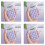 8 Digits Display Silence Widescreen  Calculator Students Portable Transparent Electronic Calculator Daily Use 6