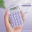 8 Digits Display Silence Widescreen  Calculator Students Portable Transparent Electronic Calculator Daily Use 5