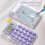 8 Digits Display Silence Widescreen  Calculator Students Portable Transparent Electronic Calculator Daily Use 3