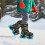 Winter Toddler Ice Skates, Adjustable Double Runner Ice Skates with Hook and Loop Fastener Straps 3