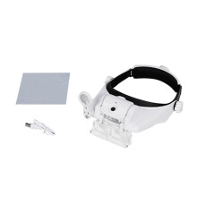 USB Rechargeable Glasses Loupe Watchmaker Repair Tool LED Headband Magnifying Glass 1.5x 2x 2.5x 3x 3.5x 8x