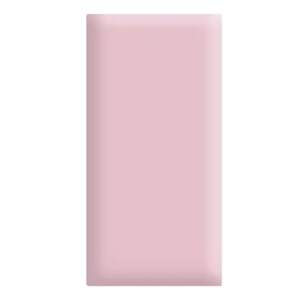Wall Panels for Kids Safety 3D Foam AntiCollision Waterproof Peel and Stick Soundproof Padding Grey Pink 20x50cm