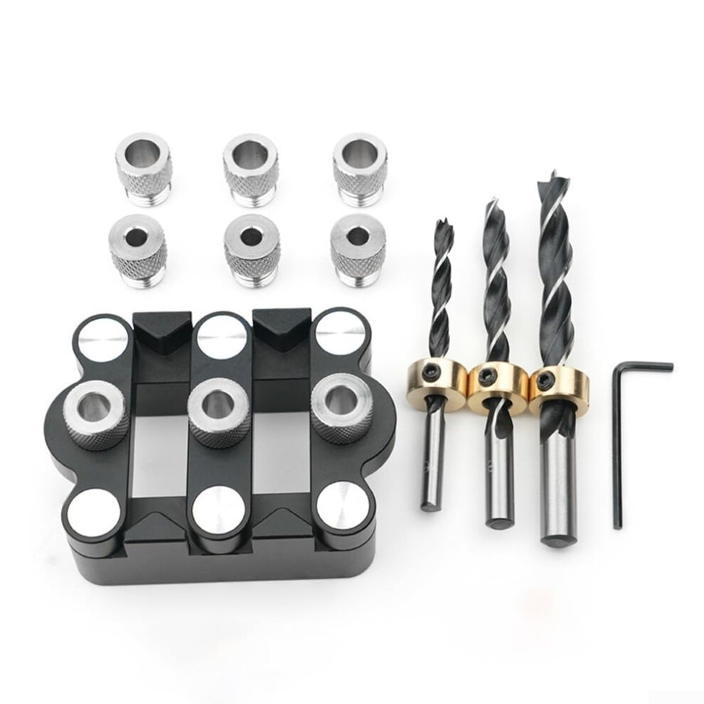Self Centering Doweling Jig 310Mm Drill Sleeves Adjustable 1332Mm Metal Guide For Woodworking 9169991138695