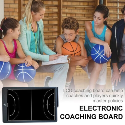 Electronic Coaching Board, 16In LCD Screen Strategy  Board with Lock Function for Basketball,Horizontal Basketball 1
