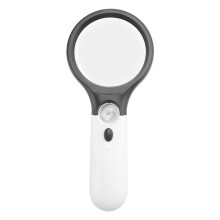 3 LED Light 45X Handheld Magnifier Reading Magnifying Glass Lens Jewelry Loupe