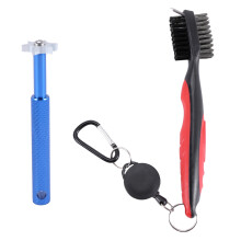 Sharpener Tool  Club  Sharpener en Intrekbare Golfclubborstel voor Golfers Praktische en Schone Sets voor Alle Golfijzers Blauw