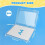4 Pack A4 File Box Paper Storage Rack Document Protector for Magazines, Scrapbooks, Office School Supplies 7