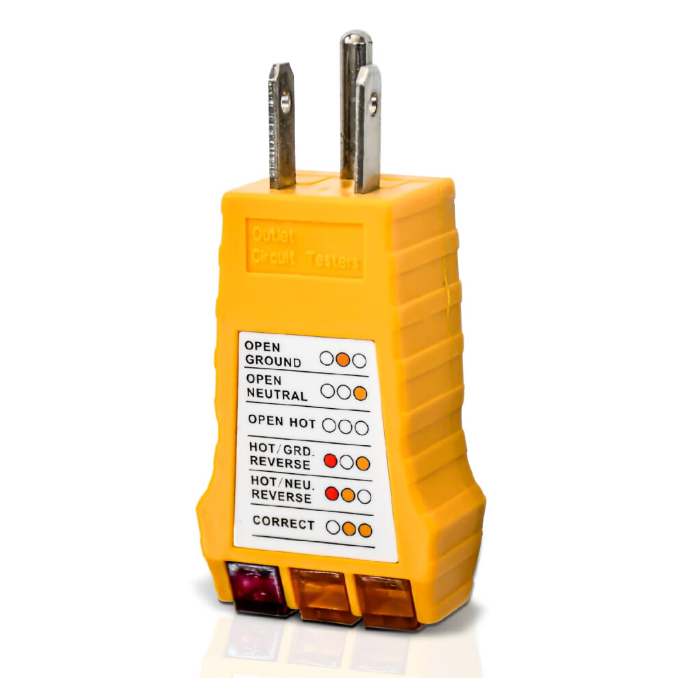 Outlet Tester With Color Lcd Display, 120V Ac Gfci Receptacle Tester For Wiring Fault Detection 9169991138749