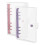 2 Pack A6 Soft PVC 6 Rings Binder, Clear Budget Binder, Refillable Planner Binder, Ring Binder Cover with Snap Button 1