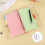 2 Pack A6 Soft PVC 6 Rings Binder, Clear Budget Binder, Refillable Planner Binder, Ring Binder Cover with Snap Button 4