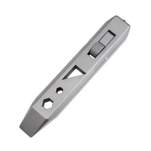 Multifunctional Titanium Alloy Unibody Pry Bar Portable Pocket Tool Hidden Bottle Opener Outdoors Broken Window