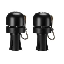 Copper Alloy Bicycle Handlebar Bell,Bike Bell 80dB,Clear Loud Sound, High Decibel Ring-Alarm for Road Bikes Black