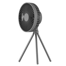 Tragbarer Campingventilator, Multifunktions-Campingventilator für Den Außenbereich, Tischventilator mit Stativ, Leistungsstarker Tragbarer