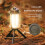 USB Rechargeable Camping Light Portable Lantern Flashlight Handheld LED Light 3 Color Light Source Outdoor Waterproof 10