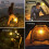 USB Rechargeable Camping Light Portable Lantern Flashlight Handheld LED Light 3 Color Light Source Outdoor Waterproof 7