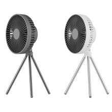 Portable Camping Fan Multi-Function Outdoor Camping Fan Desktop Fan with Tripod High-Power Portable Tent Ceiling Fan B