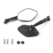 Handlebar End Mirror for HJ125 Silver Leopard GS125 Adjustable Motorcycle Bar End Side Rearview Mirrors