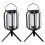 2PCS Solar Flameless Lantern Light with Base 4 Modes Adjustment Flickering Auto /Off USB-C Solar Charging 1