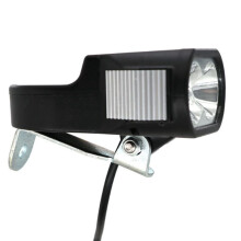 Phare Avant LED Étanche pour Vélo Électrique avec Klaxon Puissant de 80 à 100 DB pour la Conduite de Nuit.
