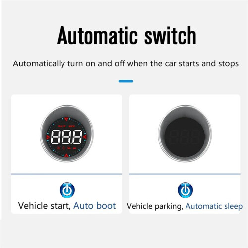 Car   Display OBD Multi-Function Display Speedometer Display Speed Mileage Compass Display