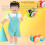 Pull String Crawling Snail Baby Walking Learning Toy with Lights and Music, Yellow Red 3
