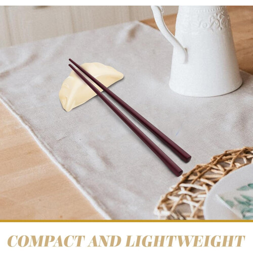 Ceramic Chopstick Rests Set White Holders Durable Design for Home Restaurant Dining Elegance 1