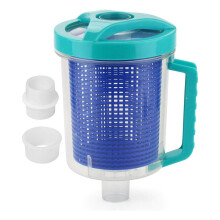 Recipiente para Hojas de Piscina, Recipiente para Recoger Hojas, Recipiente Profesional para Hojas de Gran Capacidad con Cesta de Malla para Piscina A