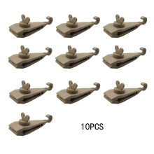10 Stuks Luifel Klem Tarp Clips Zware Lock Grip Tent Bevestigingsmiddelen Clips Zwembad Luifel Bungee Koord Auto Draai Kaki