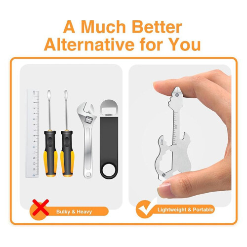 12 in 1 Keychain Multi-Tool,  EDC Tool Gear Bottle Opener Screwdriver for Camping Survival 2