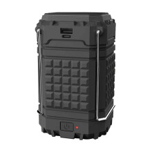 Camping Lantern Rechargeable Solar Lanterns Lights Battery Powered LED for Power Outages Black