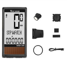 WESTBIKING Bike Computer Wireless Waterproof Bike Speedometer Odometer Cycling Accessories with LCD Display White Light