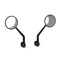Universal Scooter Rearview Mirror, Scooter Handlebar View Retroreflector 360 Rotation Safety Mirror 1 Pair
