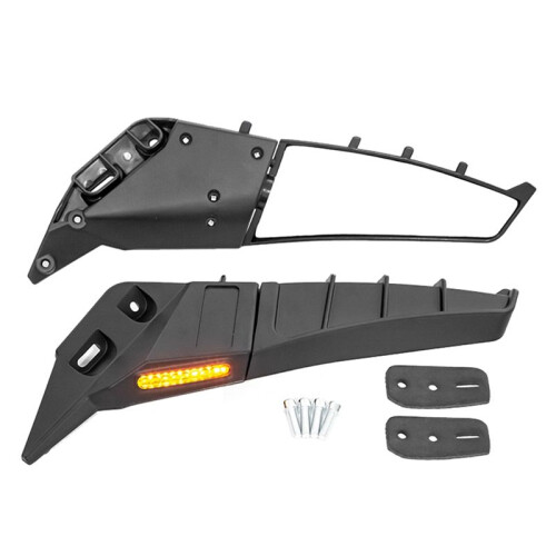 ATV Motorcycle Wing Rearview Mirror Adjustable Rotating Side Mirror for 250 600 250sr 450sr