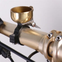 Retro-Fahrradklingel, Klarer, Lauter Klang, Mountainbike-Lenkerring, Hupe, Sicherheit, Radfahren, Warnalarm, Gold
