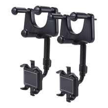 2 Pièces Support de Rétroviseur de Voiture Support de Téléphone Portable Trois Griffes AR Navigation Voiture Support Multifonction 360