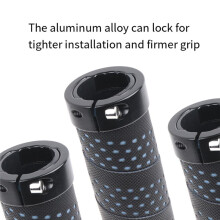 Fietshandvatten Mountainbike Handvatten Vergrendelbaar, Antislip Schokabsorberende Fietshandvatten voor 22,2 Mm, B