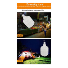150W Camping Light 5 Lighting Modes Hanging Tent Light Emergency Flashlight LED USB Rechargeable Night Fishing Equipment