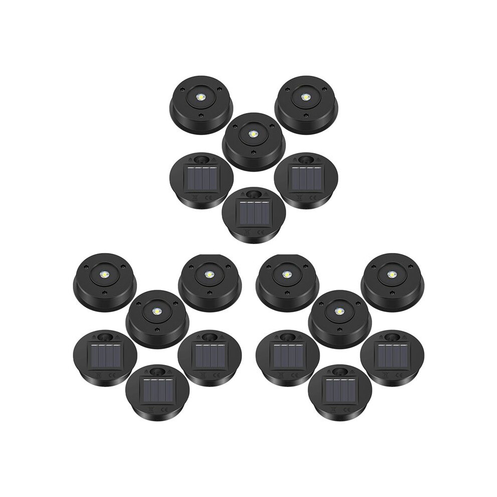 18 Pcs Solar Lights Replacement Top 7 Lumens Solar Lantern Parts Led Solar Panel Lantern Lid Lights For Outdoor Hanging 4711613436617