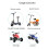 Electric Bike Controller Electric Scooter Controller 124DX 24V/36V/48V 500W Brushless Controller with LCD Display Panel 8