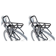 2X Fahrrad-Frontgepäckträger, Gepäckträger Aus Stahl, 15 Kg Kapazität, Mountainbike-Gepäckträger