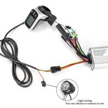 Controller per Bici Elettrica Controller per Scooter Elettrico 124DX 24V/36V/48V 500W Controller Senza Spazzole con Display LCD