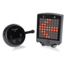 Bike Warning Tail Light USB Rechargeable Wireless Remote Control Turn Signal Warning Brake Light Riding Equipment