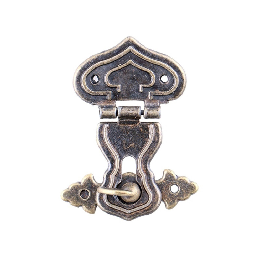 2Pcs Antique Bronze Jewelry Box Latch Vintage Spade Design Lock For Wooden Chest Cabinet 9169991223476